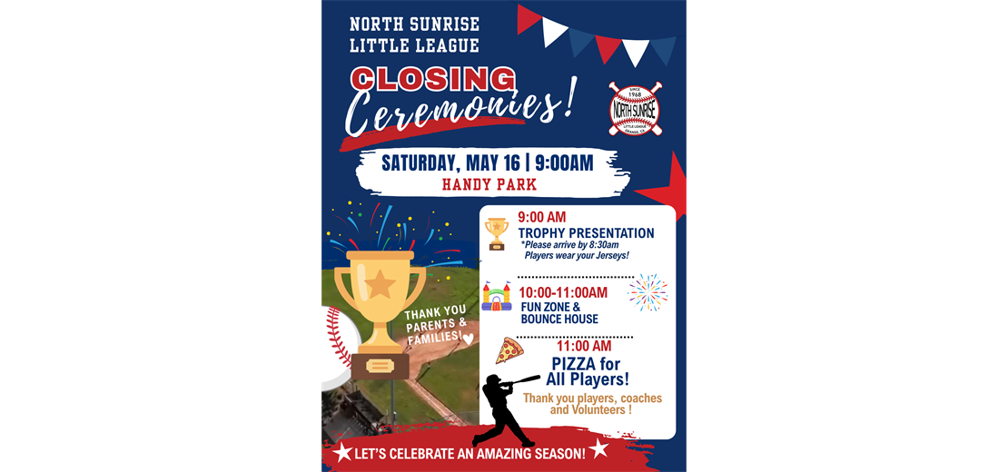 Closing Ceremonies This Weekend!